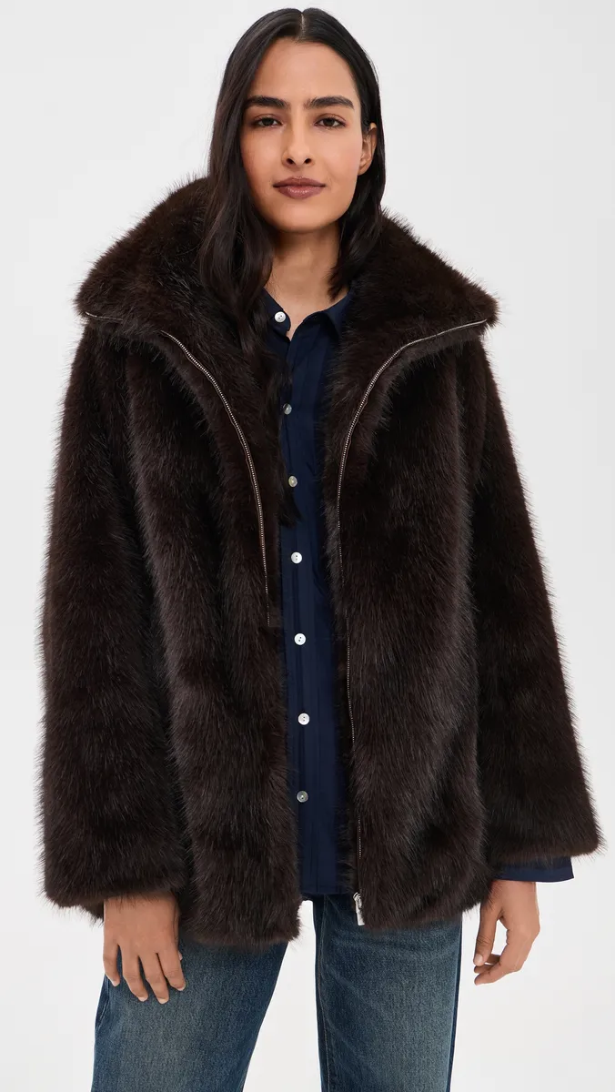 A.L.C. A. L.C. Jade Faux Fur Jacket | Thumbnail 2 A.L.C. A. L.C. Jade Faux Fur Jacket | Thumbnail 2