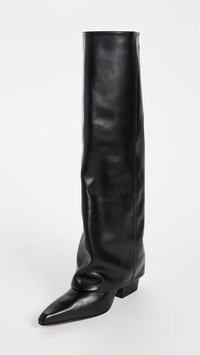 Paris Texas Jane Fold Over Leather Boots 60mm | Thumbnail 2