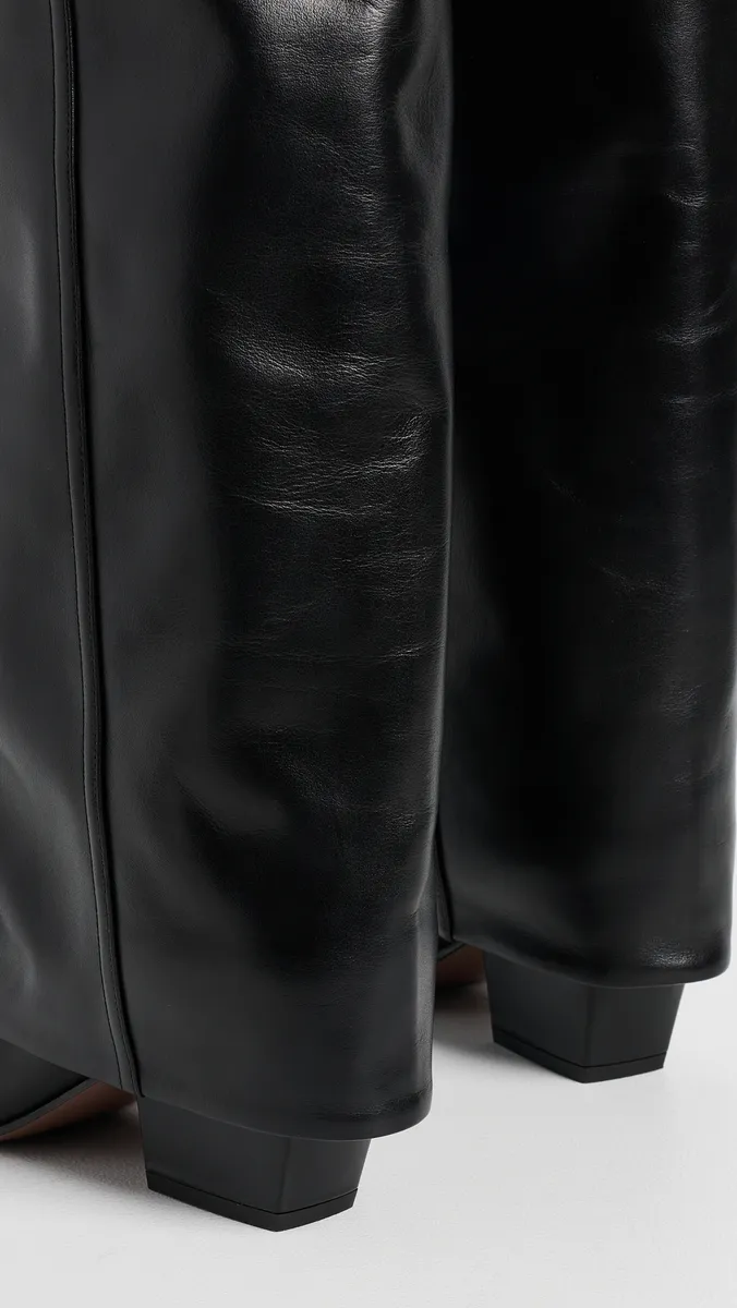 Paris Texas Jane Fold Over Leather Boots 60mm | Thumbnail 5