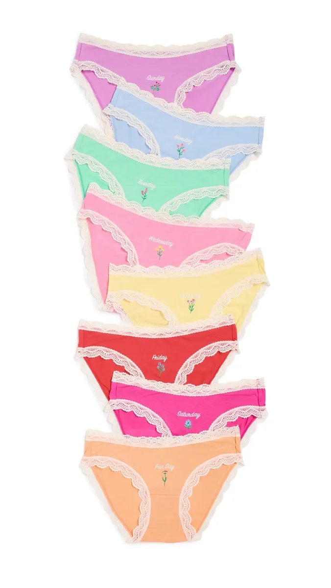 Stripe & Stare Classic Knickers 8 Pack | Thumbnail 6