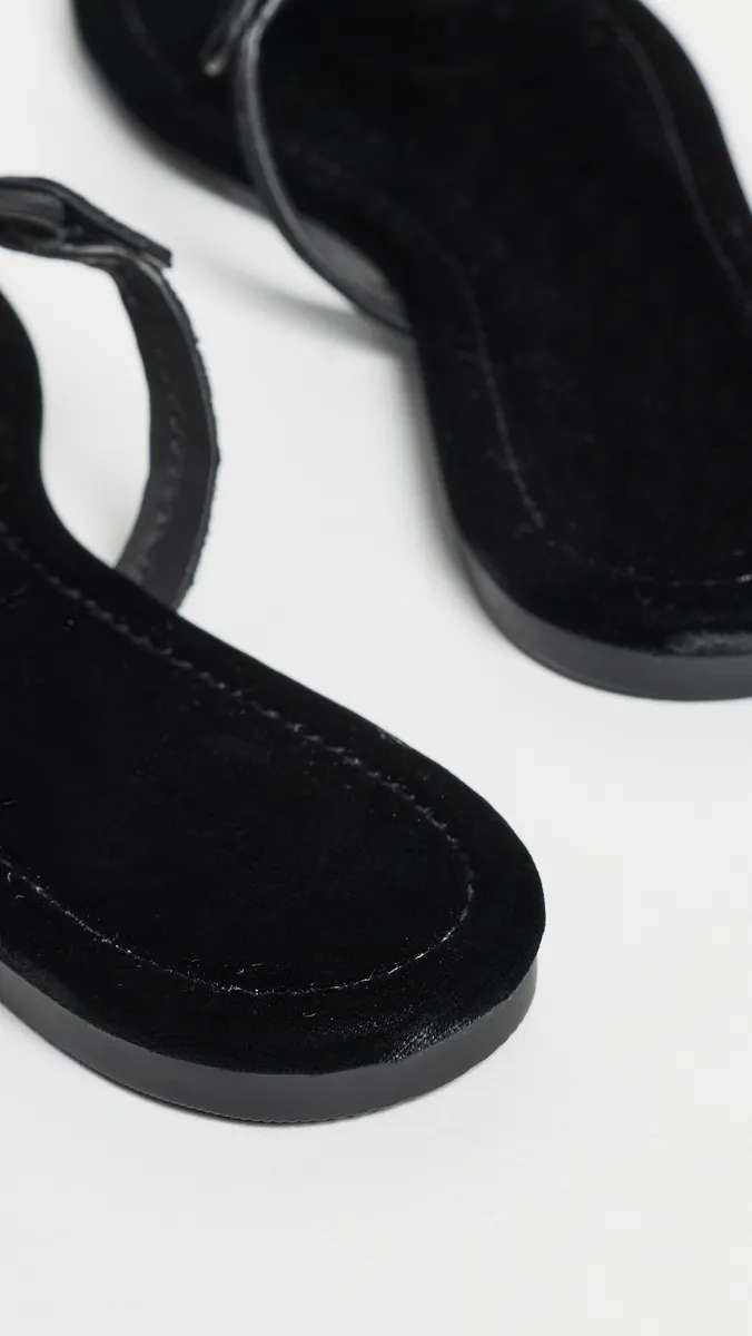 Tory Burch Miller Bow Velvet Sandals | Thumbnail 5 Tory Burch Miller Bow Velvet Sandals | Thumbnail 5