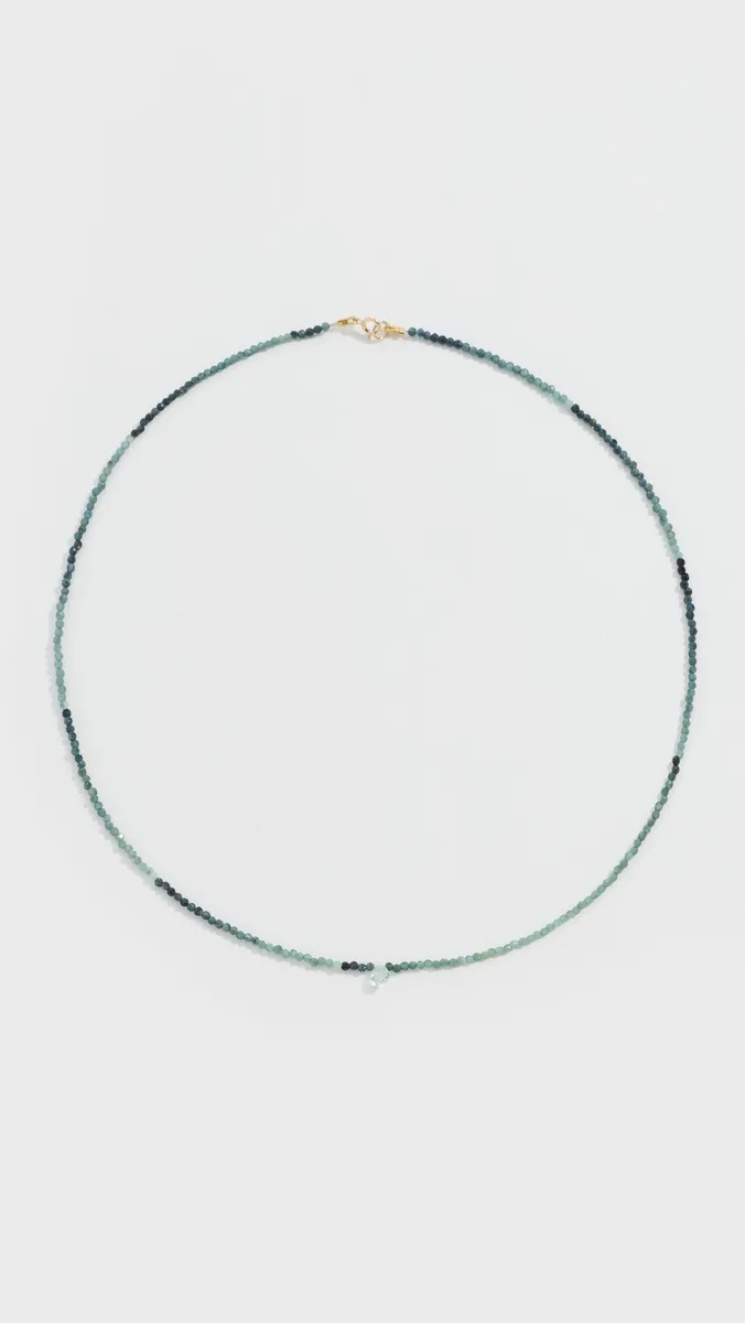 JIA JIA Blue Tourmaline Aqua Raindrop Necklace | Thumbnail 4