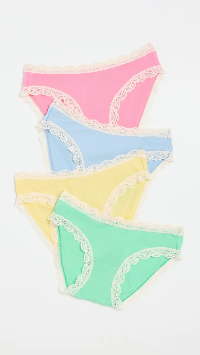 Stripe & Stare Knickers 4 Pack | Thumbnail 2