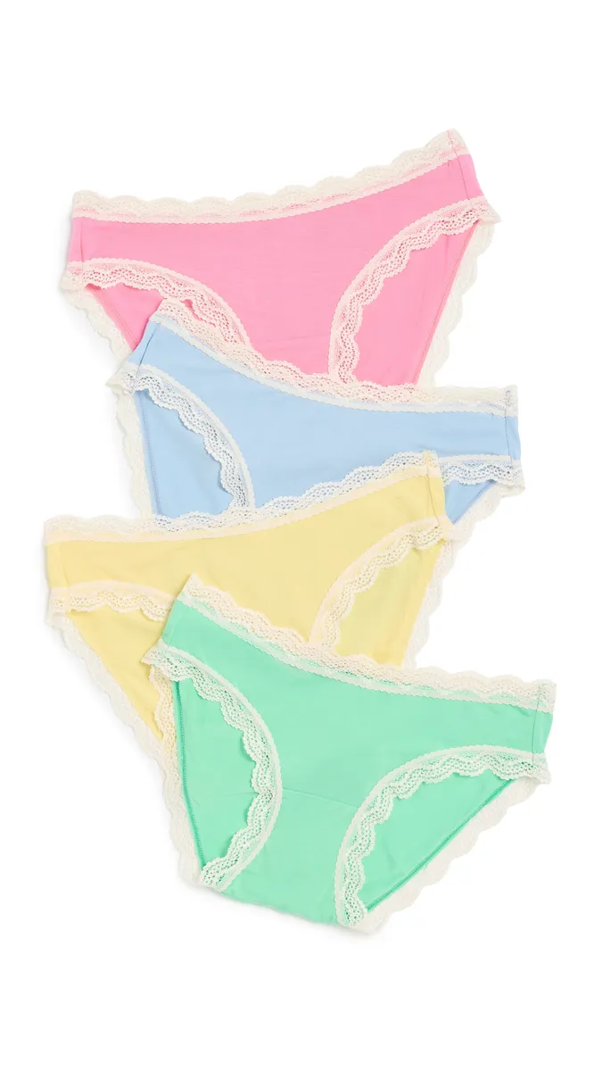 Stripe & Stare Knickers 4 Pack | Thumbnail 6