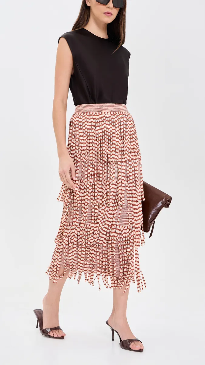 SIMONMILLER Za Za Knit Fringe Skirt | Thumbnail 5 SIMONMILLER Za Za Knit Fringe Skirt | Thumbnail 5