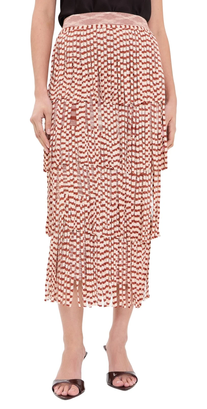 SIMONMILLER Za Za Knit Fringe Skirt