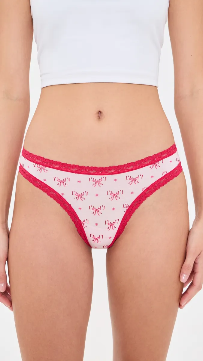 Stripe & Stare Thong 4 Pack | Thumbnail 3