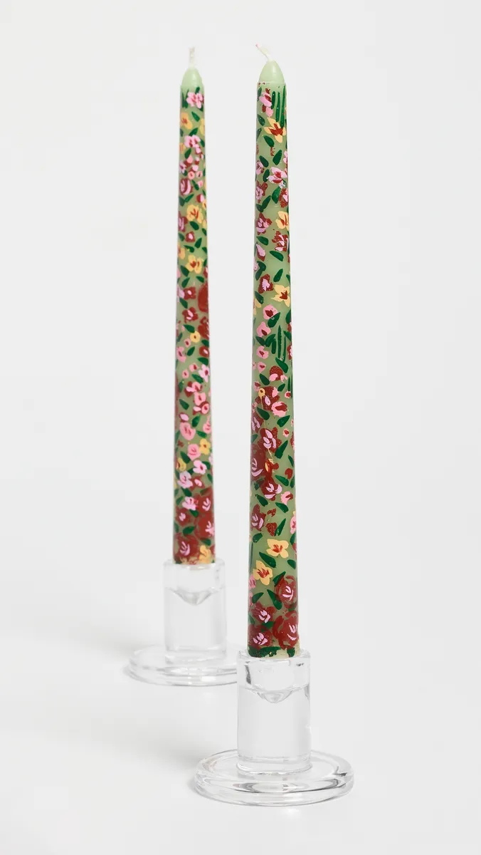Farm Rio Set of 2 Tiny Bouquet Tapper Candles | Thumbnail 4