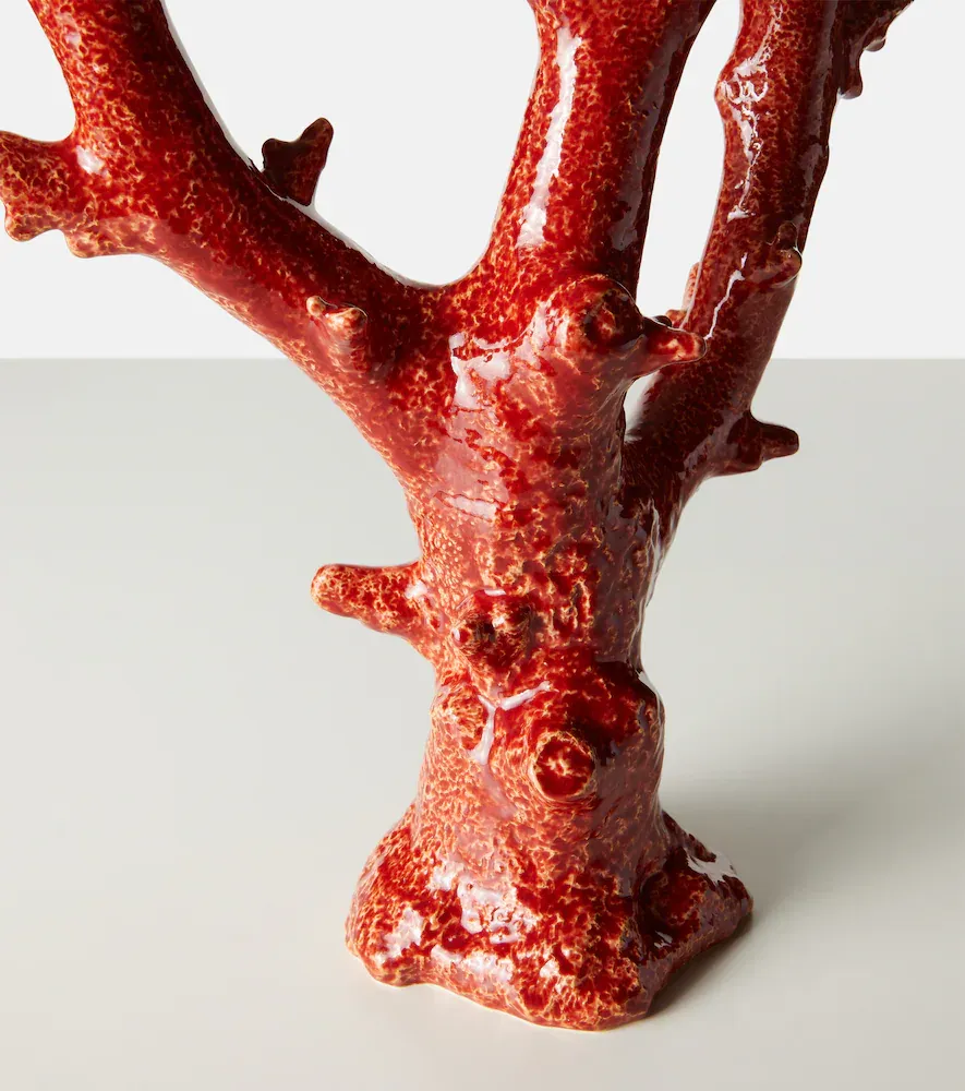 Bordallo Pinheiro Coral earthenware candle holder | Thumbnail 2 Bordallo Pinheiro Coral earthenware candle holder | Thumbnail 2