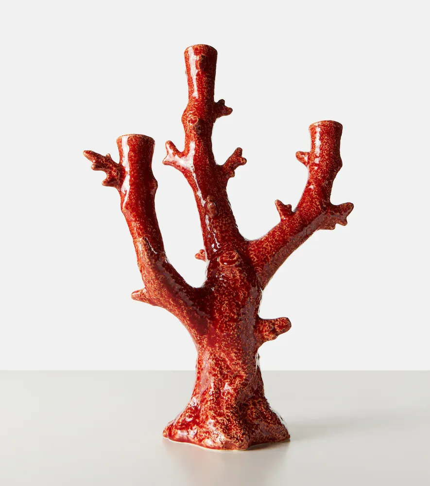 Bordallo Pinheiro Coral earthenware candle holder | Thumbnail 5 Bordallo Pinheiro Coral earthenware candle holder | Thumbnail 5