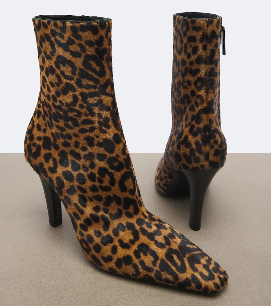 Saint Laurent Jill leopard-print calf hair ankle boots | Thumbnail 2 Saint Laurent Jill leopard-print calf hair ankle boots | Thumbnail 2