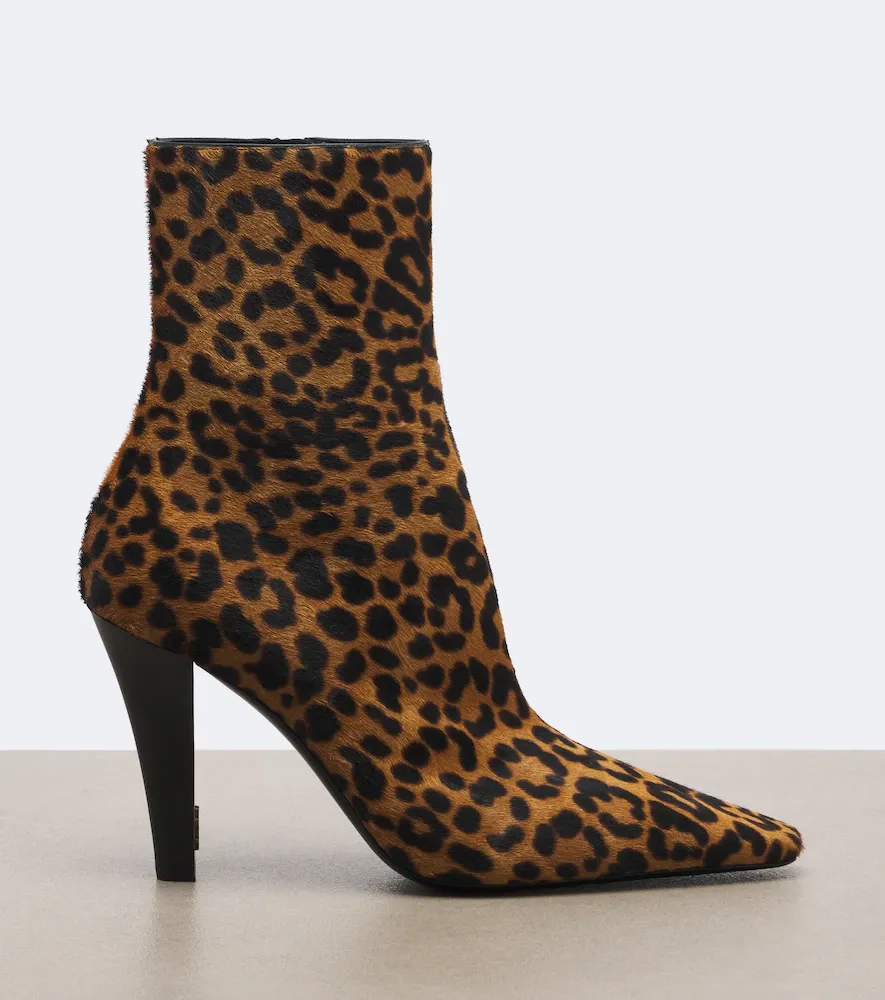 Saint Laurent Jill leopard-print calf hair ankle boots | Thumbnail 3 Saint Laurent Jill leopard-print calf hair ankle boots | Thumbnail 3