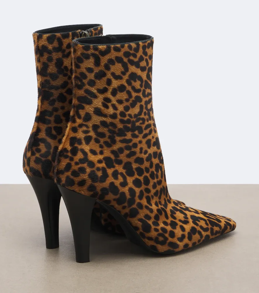 Saint Laurent Jill leopard-print calf hair ankle boots | Thumbnail 4 Saint Laurent Jill leopard-print calf hair ankle boots | Thumbnail 4