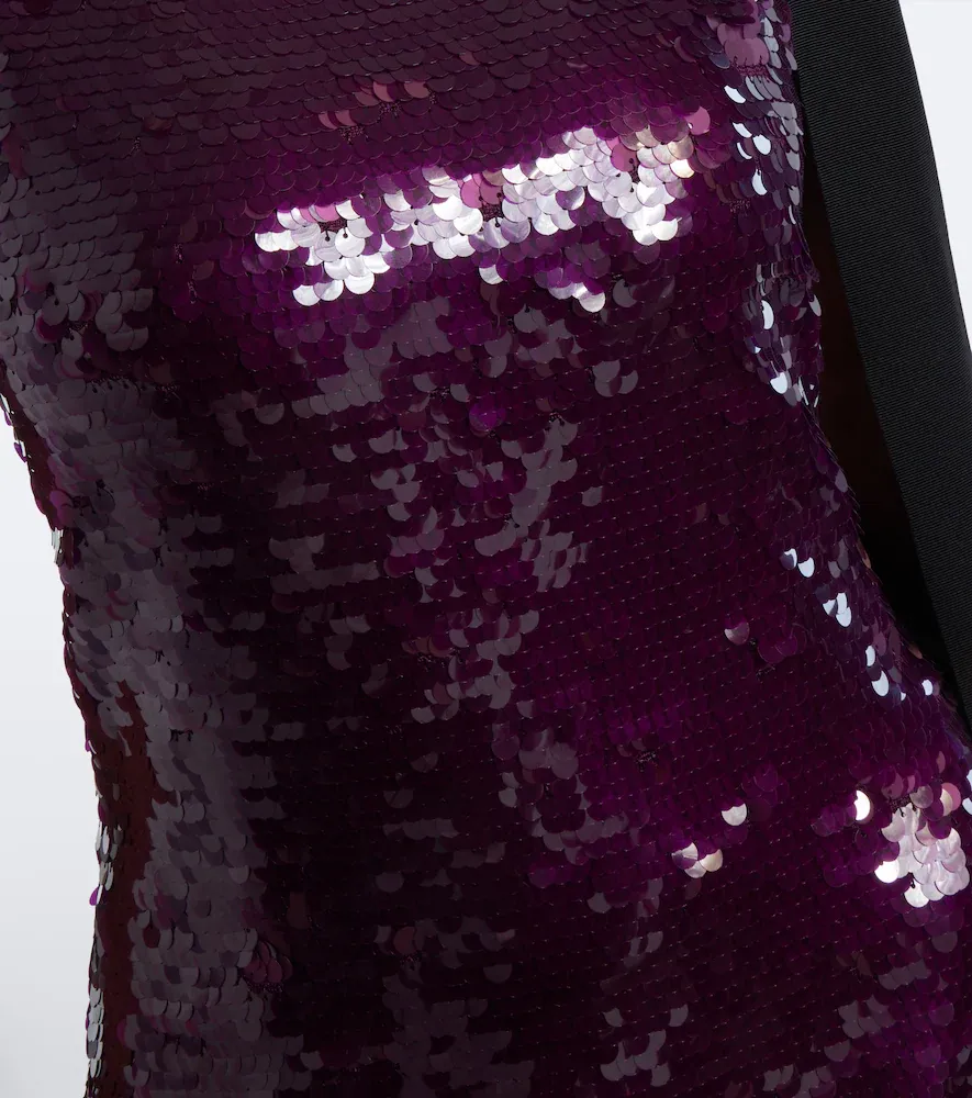 Carolina Herrera Tie-detail sequined cocktail dress | Thumbnail 4