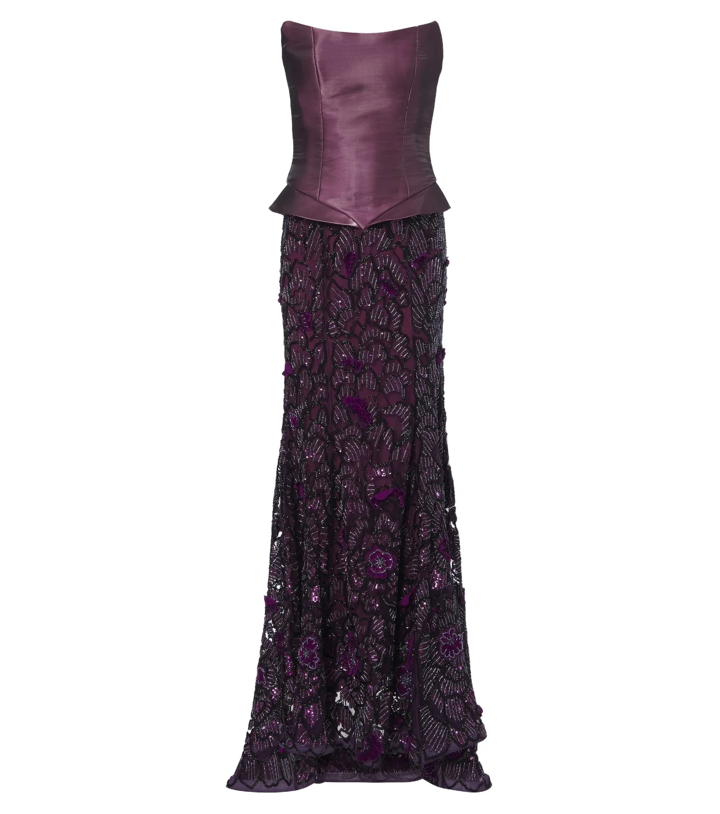 Là Fuori Iris embellished silk corset gown Là Fuori Iris embellished silk corset gown