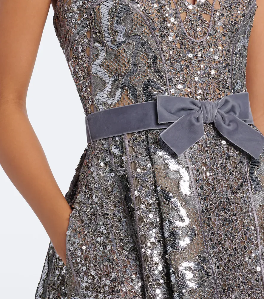 Elie Saab Sequined tulle bustier dress | Thumbnail 2 Elie Saab Sequined tulle bustier dress | Thumbnail 2