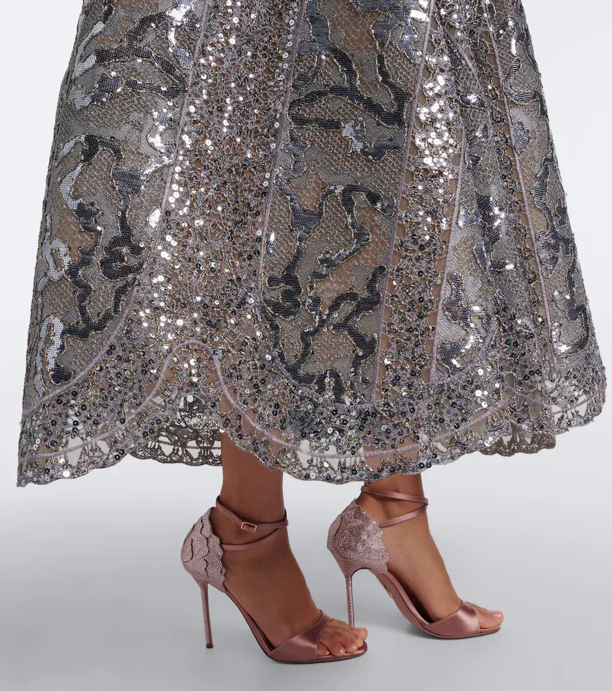 Elie Saab Sequined tulle bustier dress | Thumbnail 5 Elie Saab Sequined tulle bustier dress | Thumbnail 5
