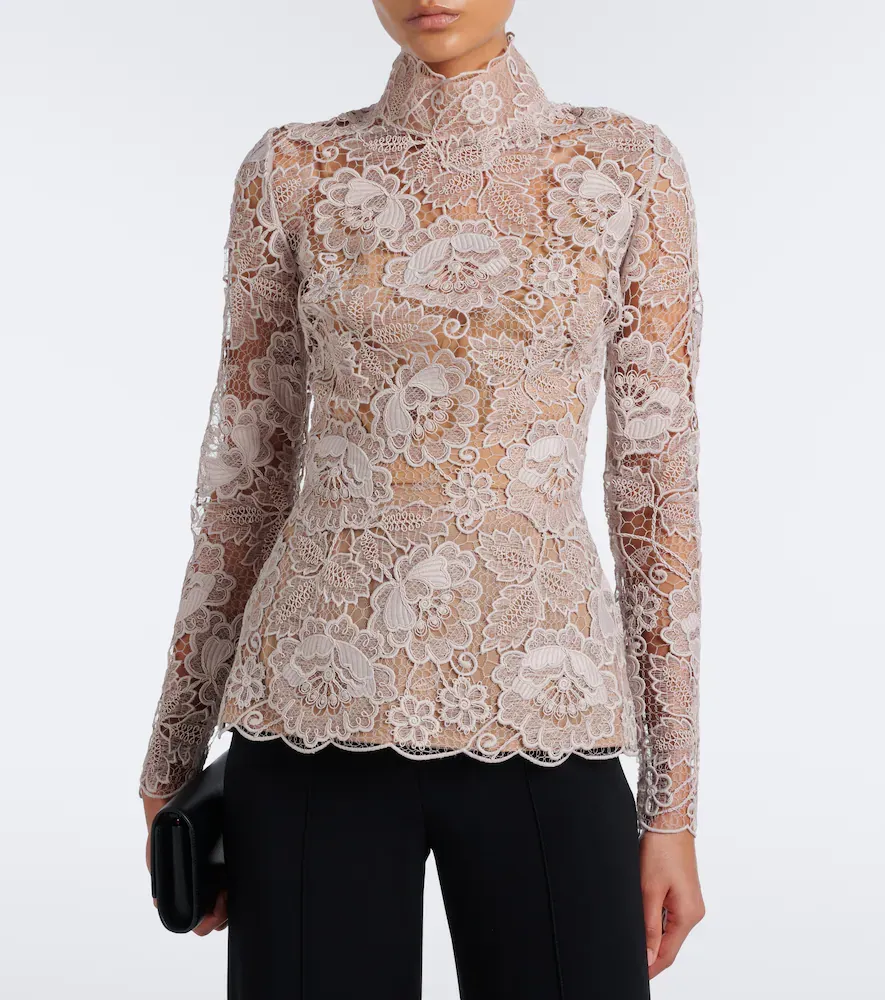 Elie Saab Guipure lace top | Thumbnail 2 Elie Saab Guipure lace top | Thumbnail 2