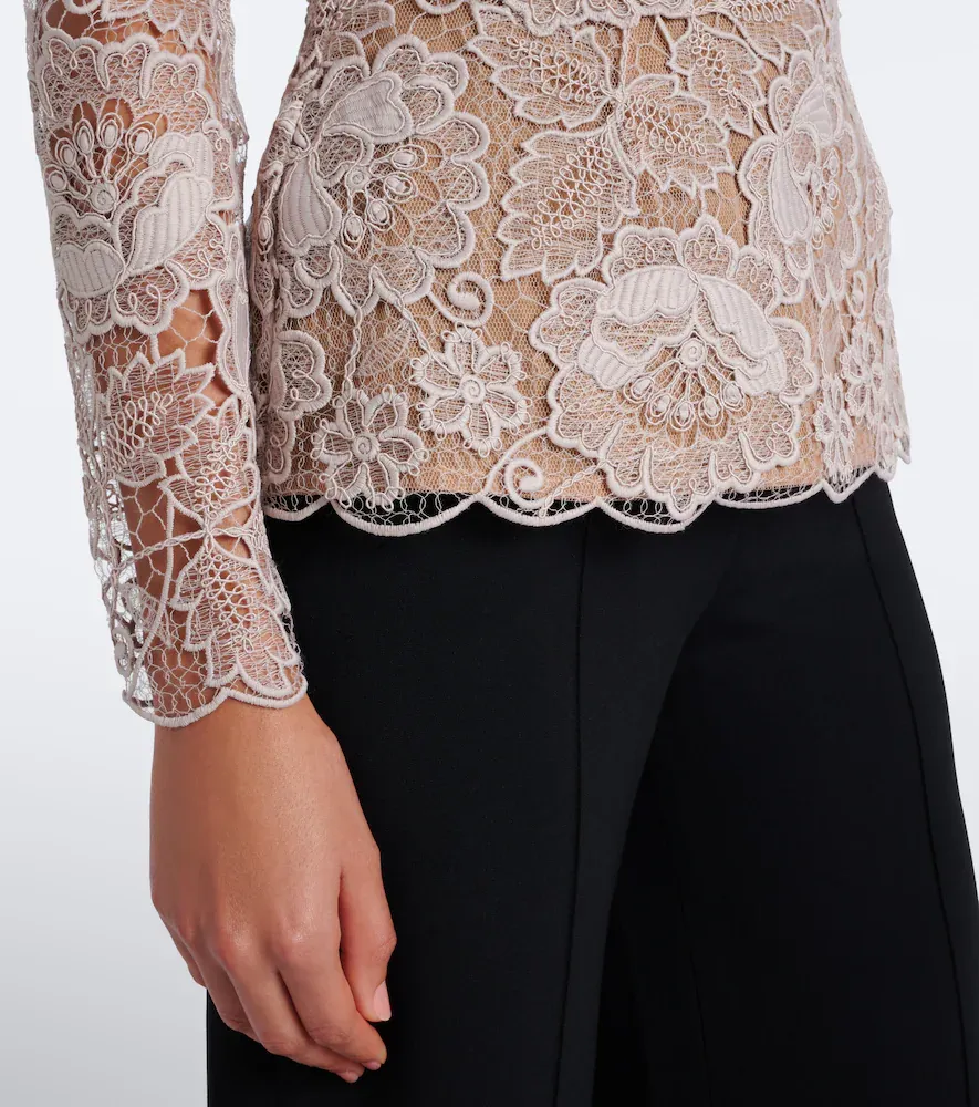 Elie Saab Guipure lace top | Thumbnail 6 Elie Saab Guipure lace top | Thumbnail 6