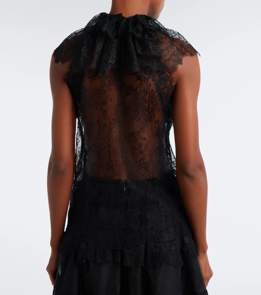 Elie Saab Sheer lace top | Thumbnail 2