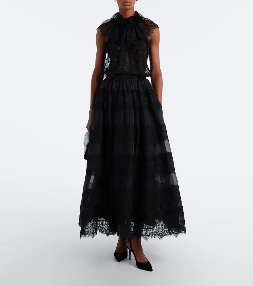 Elie Saab Sheer lace top | Thumbnail 3