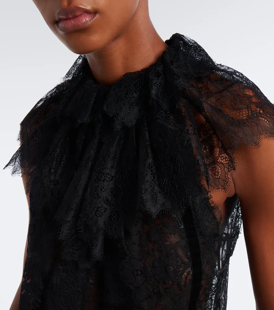 Elie Saab Sheer lace top | Thumbnail 4