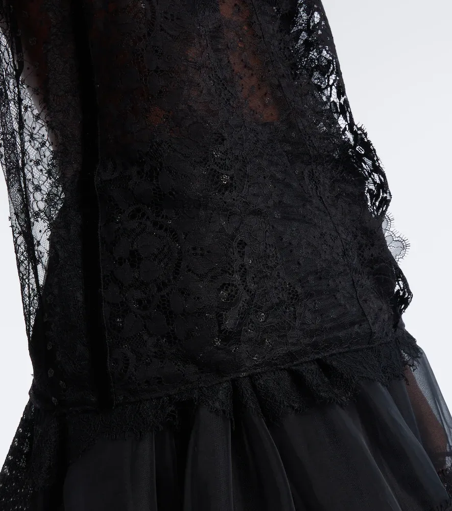 Elie Saab Sheer lace top | Thumbnail 6
