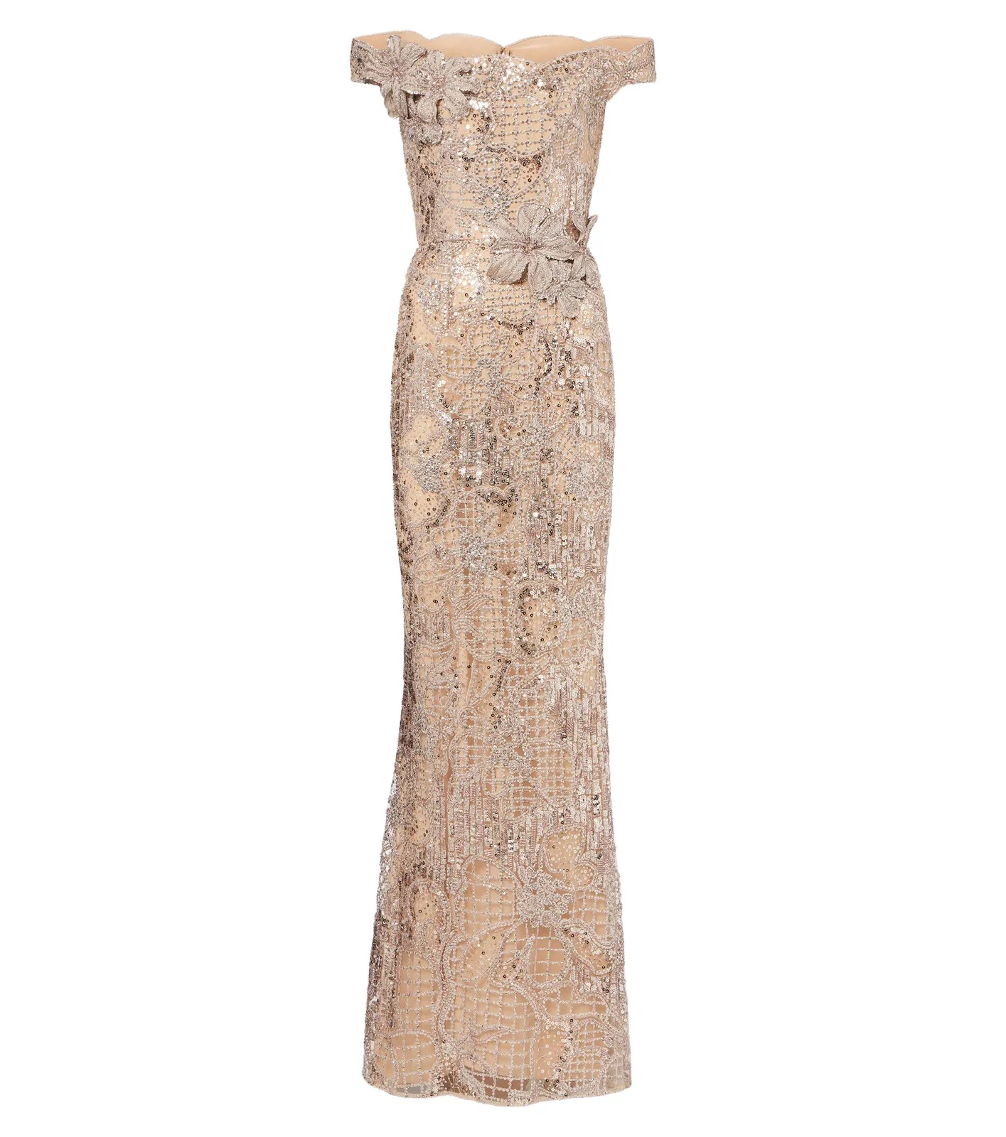 Elie Saab Embellished silk-blend tulle gown