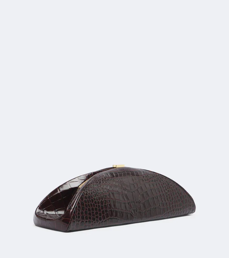 Mugler Lua croc-effect leather clutch | Thumbnail 2 Mugler Lua croc-effect leather clutch | Thumbnail 2