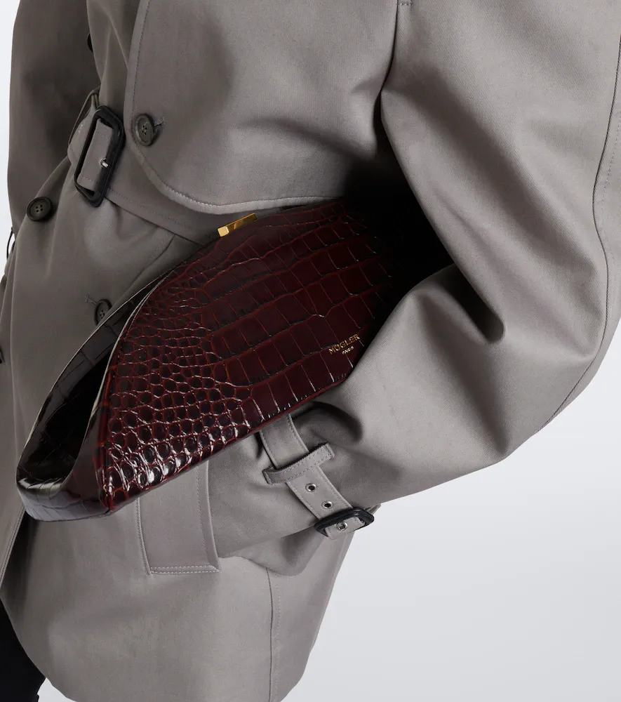 Mugler Lua croc-effect leather clutch | Thumbnail 5 Mugler Lua croc-effect leather clutch | Thumbnail 5