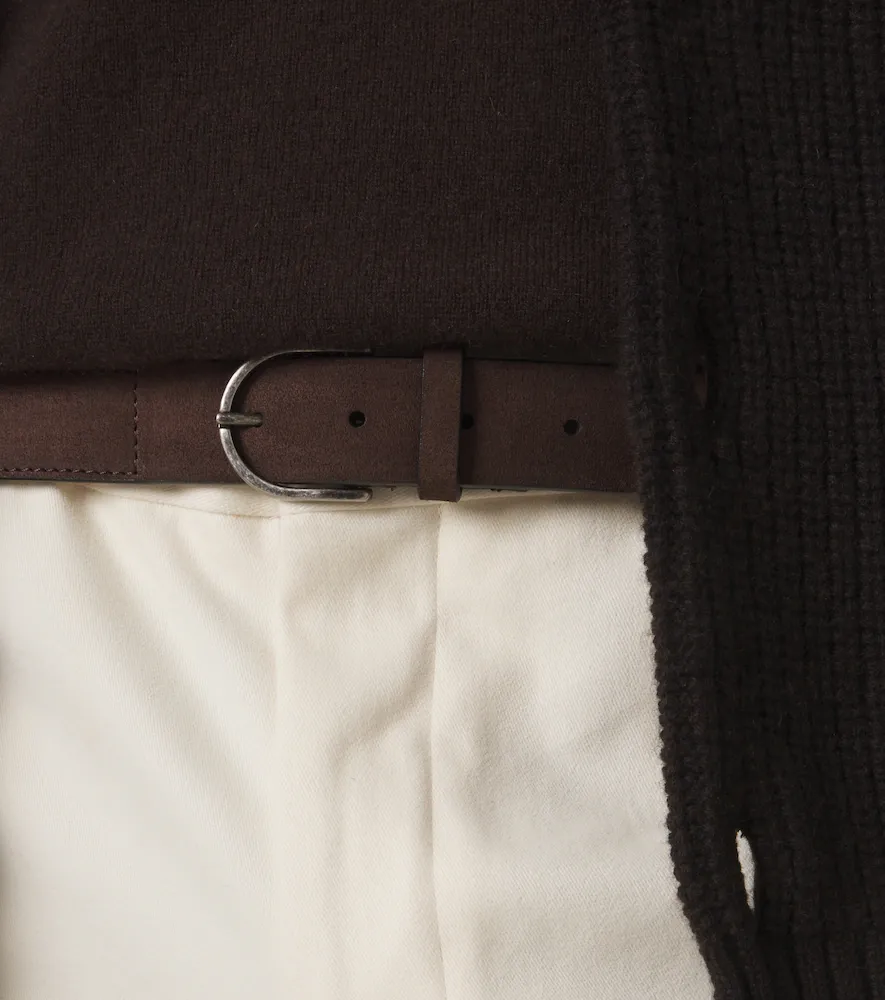 Giorgio Armani Leather and suede belt | Thumbnail 3 Giorgio Armani Leather and suede belt | Thumbnail 3