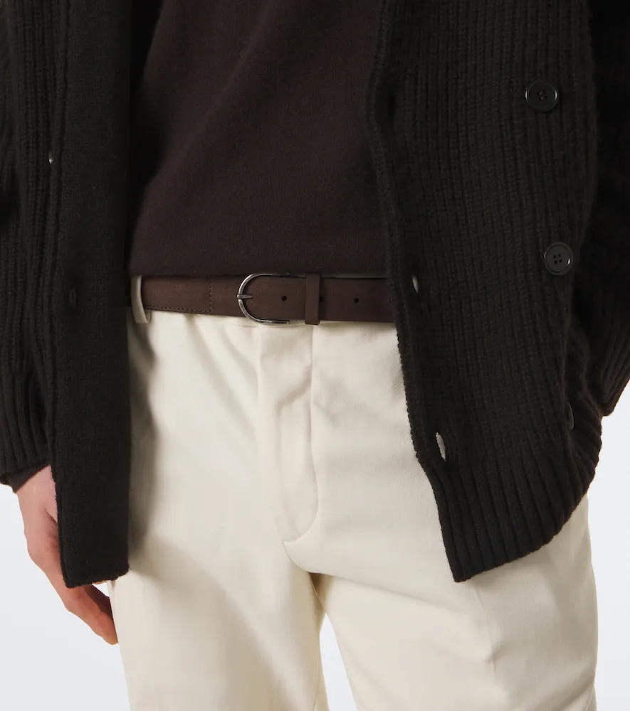 Giorgio Armani Leather and suede belt | Thumbnail 4 Giorgio Armani Leather and suede belt | Thumbnail 4