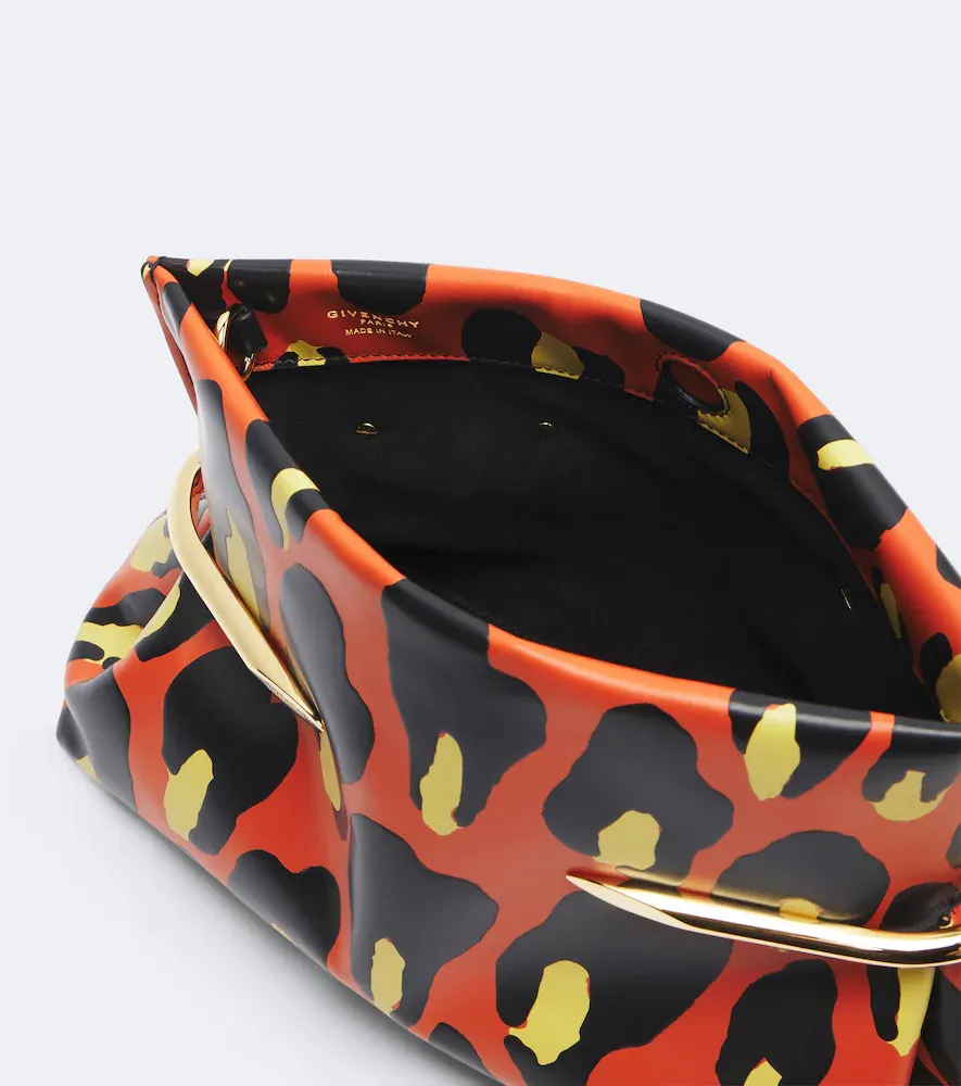 Givenchy Pinch Soft leopard-print leather clutch | Thumbnail 3