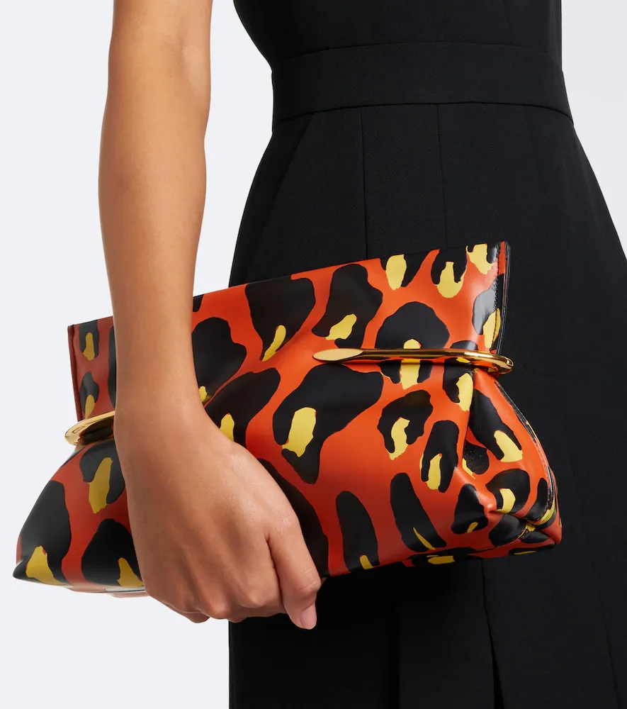 Givenchy Pinch Soft leopard-print leather clutch | Thumbnail 4