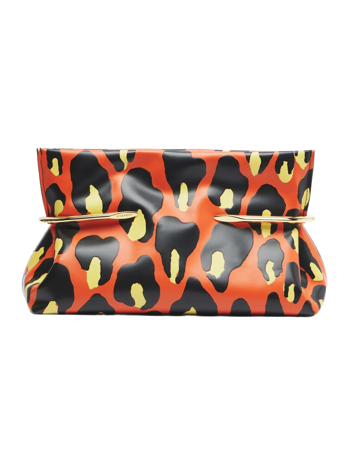 Givenchy Pinch Soft leopard-print leather clutch