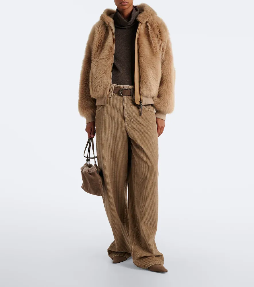 Brunello Cucinelli Monili shearling hooded shearling jacket | Thumbnail 5