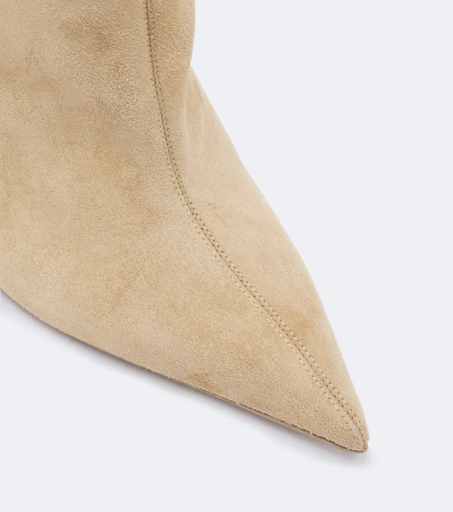 Paris Texas Lidia shearling-trimmed suede ankle boots | Thumbnail 2