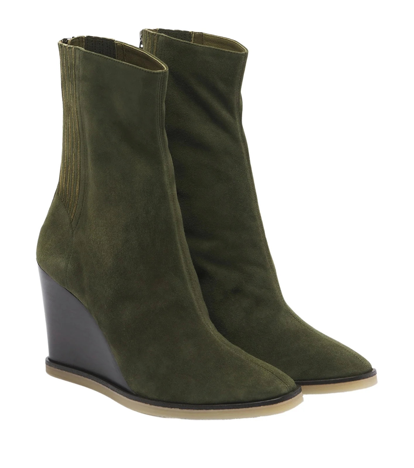 Saint Honoré suede wedge ankle boots Saint Honoré suede wedge ankle boots