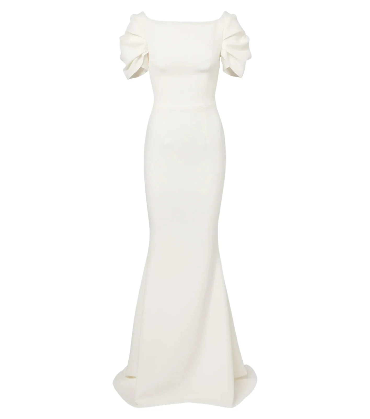 Bridal Ivon draped crêpe gown Bridal Ivon draped crêpe gown