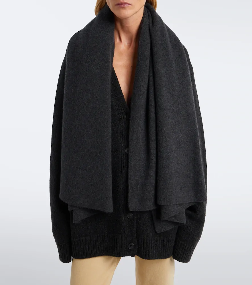 The Row Qyren cashmere, alpaca, and silk scarf | Thumbnail 5 The Row Qyren cashmere, alpaca, and silk scarf | Thumbnail 5