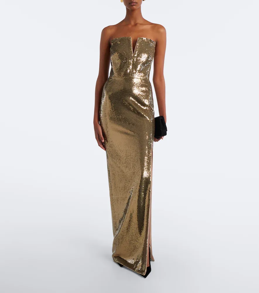 Roland Mouret Sequined bustier gown | Thumbnail 3 Roland Mouret Sequined bustier gown | Thumbnail 3