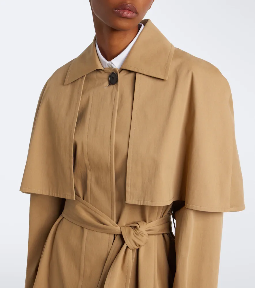 The Row Ayana caped cotton twill trench coat | Thumbnail 3