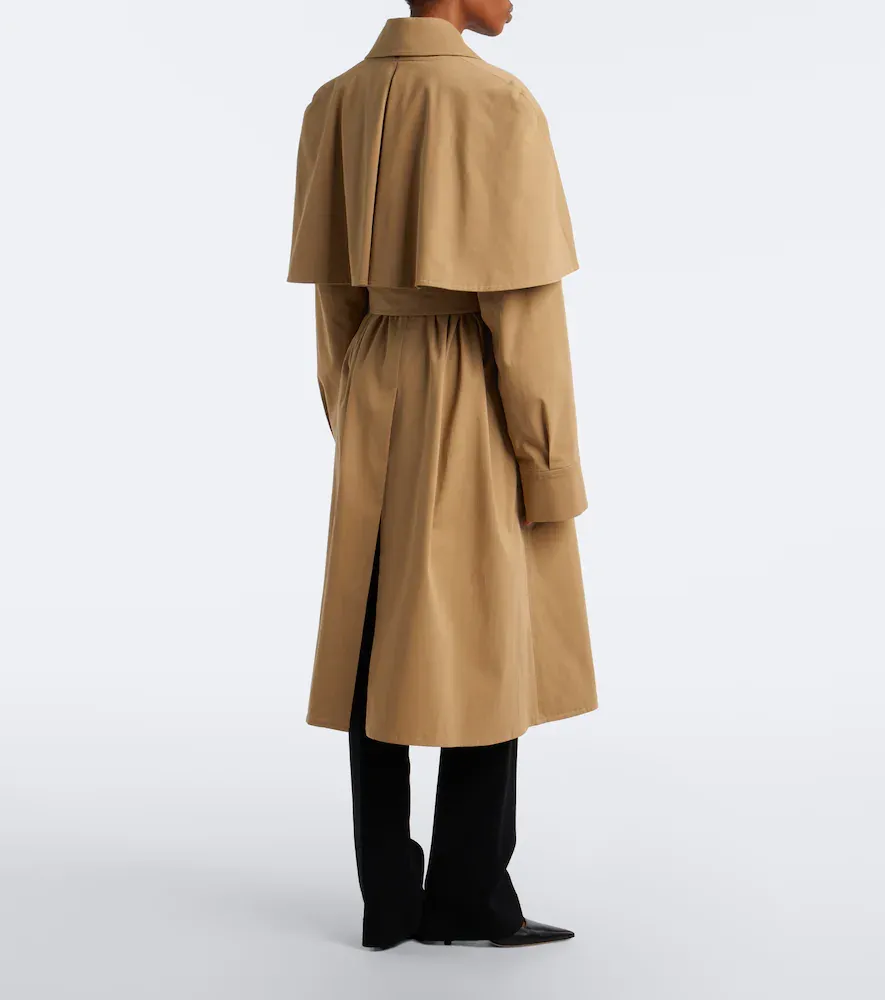 The Row Ayana caped cotton twill trench coat | Thumbnail 5