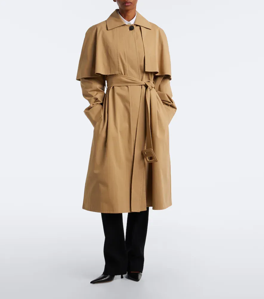 The Row Ayana caped cotton twill trench coat | Thumbnail 6