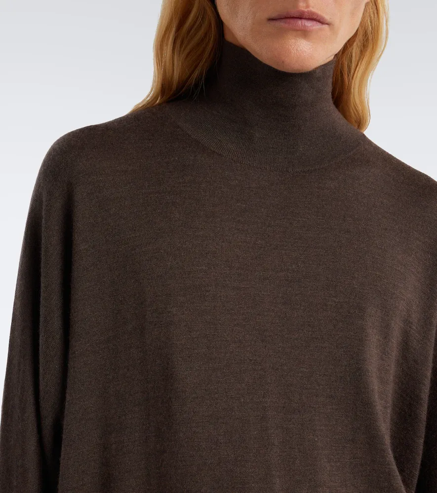 The Row Leith cashmere and silk turtleneck sweater | Thumbnail 2