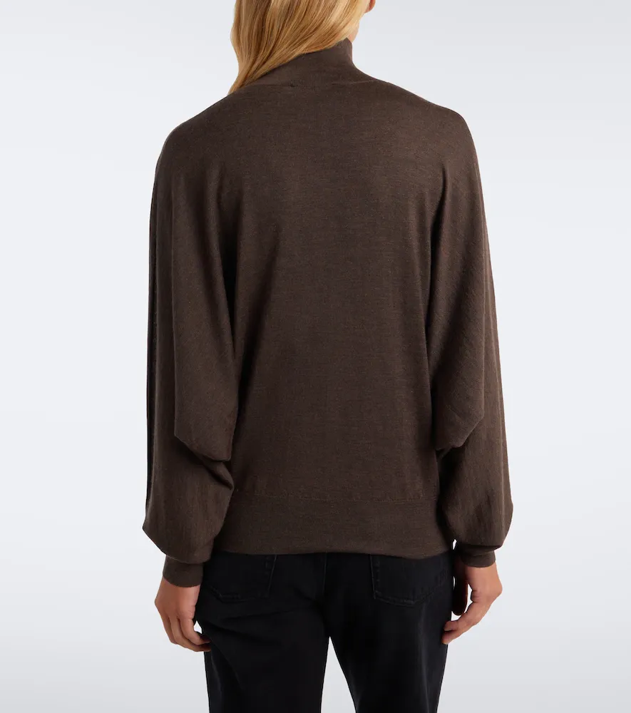 The Row Leith cashmere and silk turtleneck sweater | Thumbnail 3