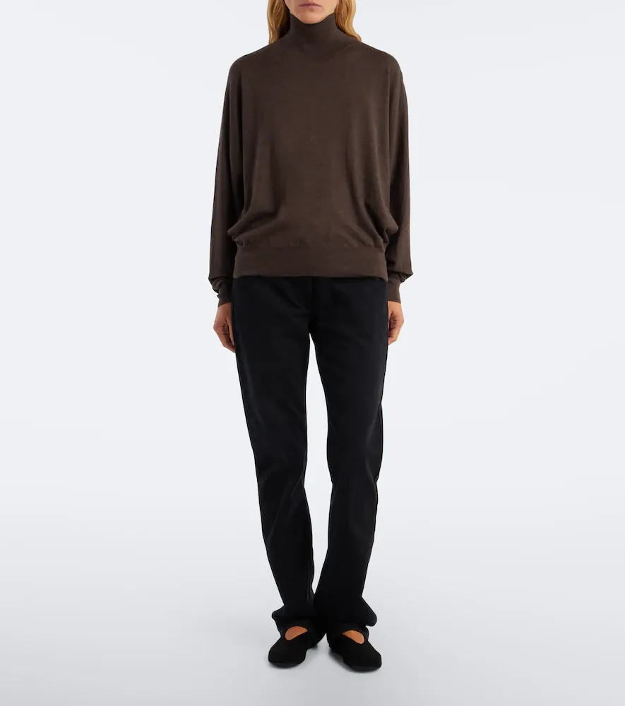 The Row Leith cashmere and silk turtleneck sweater | Thumbnail 5