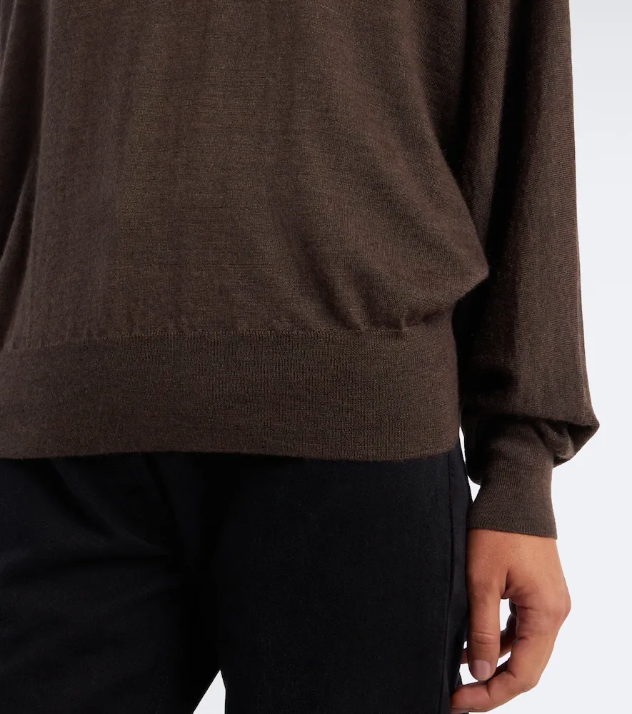 The Row Leith cashmere and silk turtleneck sweater | Thumbnail 6