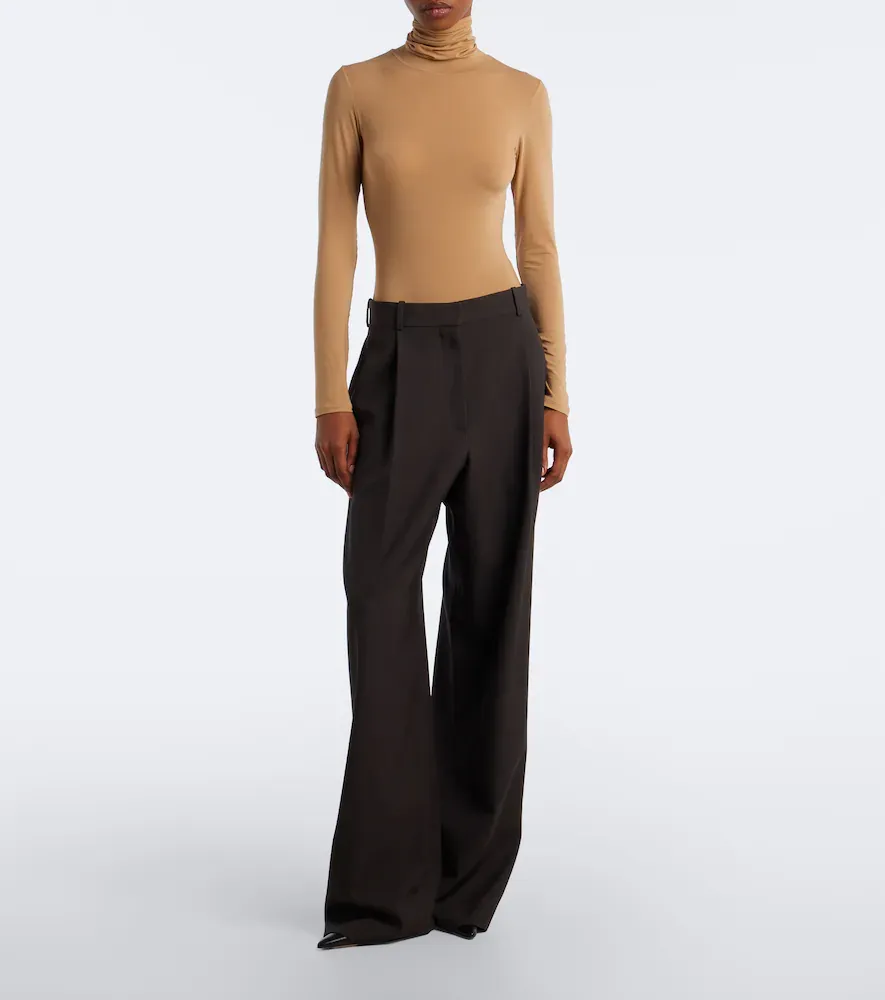 The Row Basile jersey turtleneck bodysuit | Thumbnail 2