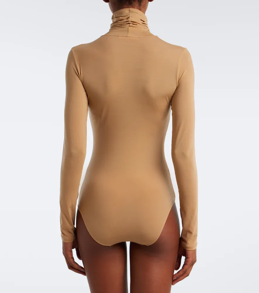 The Row Basile jersey turtleneck bodysuit | Thumbnail 4